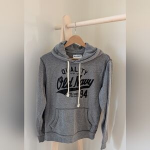 Old Navy Sporty Front Pocket Hooded Sweatshirt In Gray